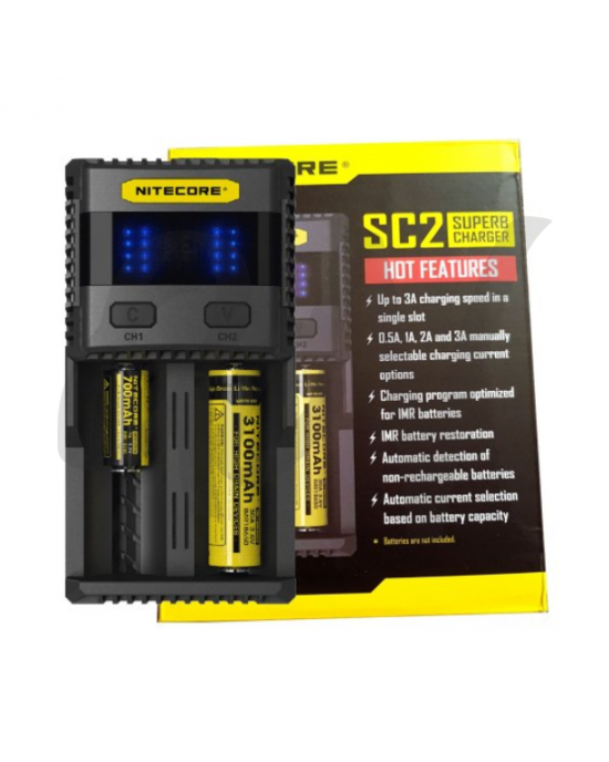 Nitecore SC2 Charger superb for IMR