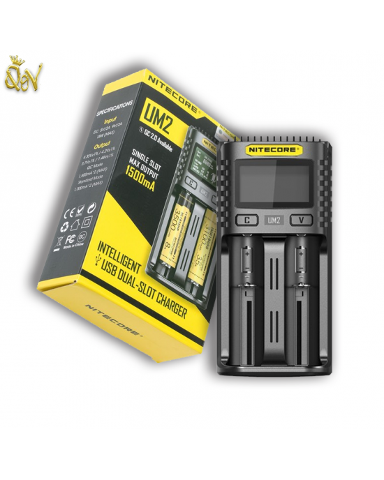 Nitecore UM2 USB Intelligent Dual-Slot Charger Quick Charger 