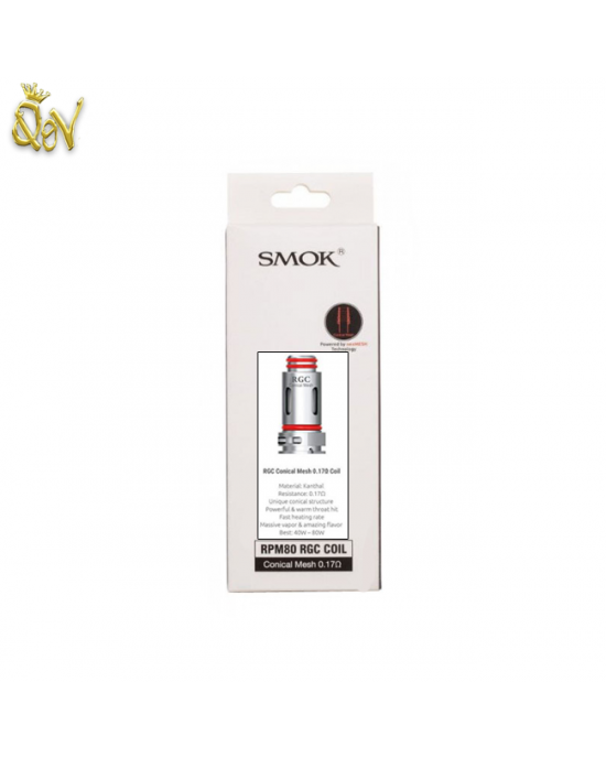 SMOK RPM RGC 0.17ohm Conical Mesh REPLACEMENT COIL HEAD