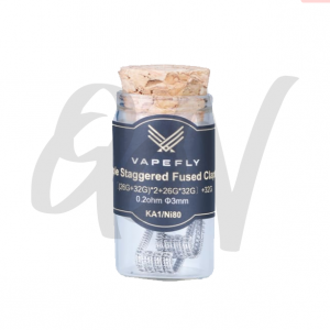 Vapefly Staggered Fused Clapton Pre Made Coils - KS322 Vapefly Staggered Fused Clapton Pre Made Coils - KS322