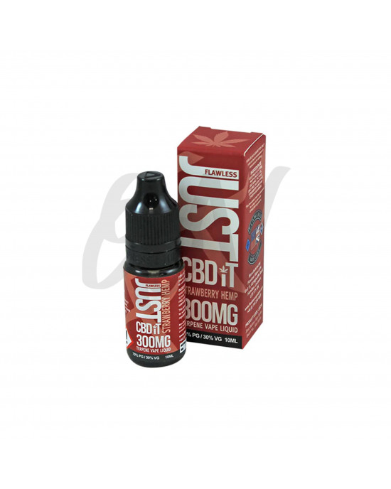 JUST CBD IT - Strawberry Hemp Terpene Vape E Liquid 300mg JUST CBD IT - Strawberry Hemp Terpene Vape E Liquid 300mg