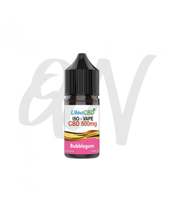 LVWell CBD eliquid - Bubblegum - 500mg