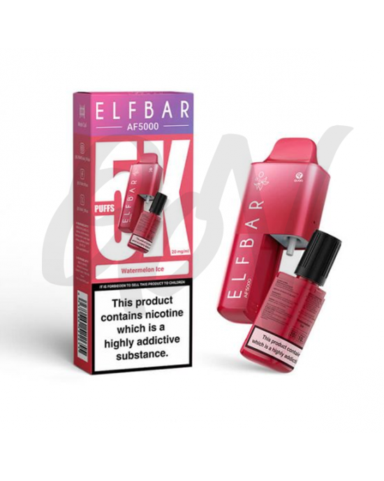 Elf Bar AF5000 Watermelon Ice Disposable Vape 20mg