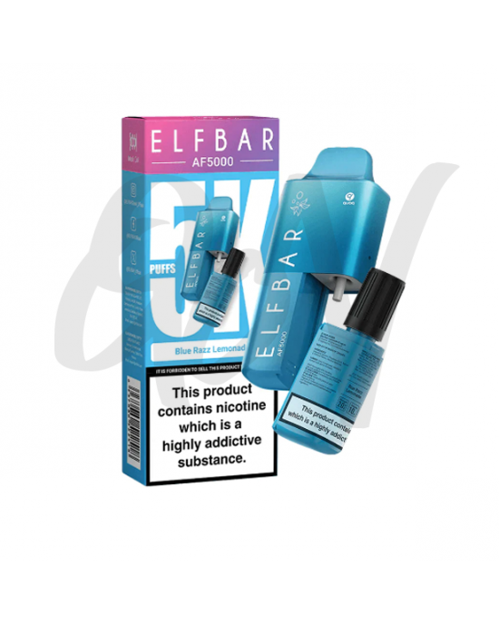 Elf Bar AF5000 Blue Razz Lemonade Disposable Vape 20mg