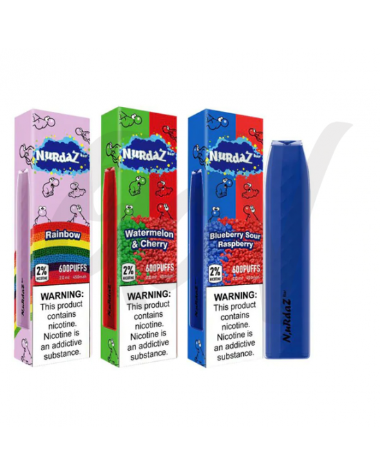 Nurdaz 600 Puffs Disposable Pod Device - 20mg Nurdaz 600 Puffs Disposable Pod Device - 20mg