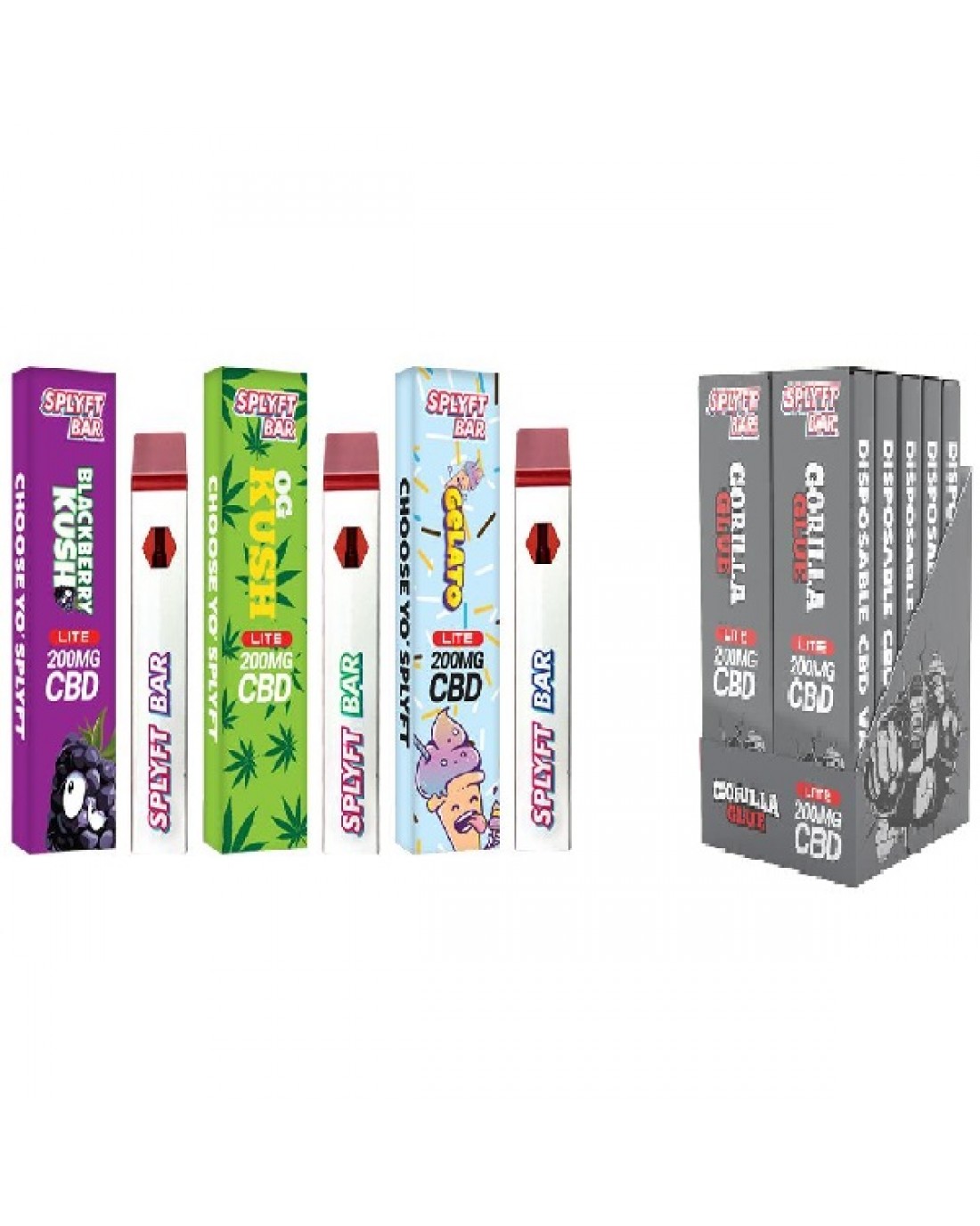 SPLYFT BAR LITE 200MG CBD DISPOSABLE VAPE ecig shopchesterfieldclaycross