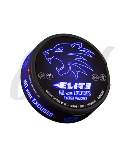 Elite Raspberry Energy Caffeine Pouches - 80mg Elite Raspberry Energy Caffeine Pouches - 80mg