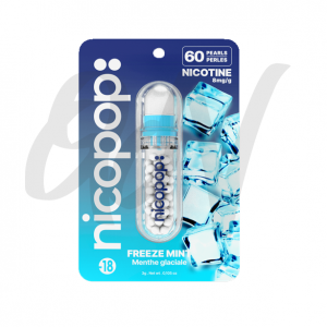 Nicopop 8mg Nicotine Freeze Mint Pearls - 60 Pearls Nicopop 8mg Nicotine Freeze Mint Pearls - 60 Pearls