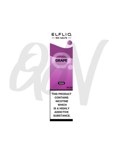 ELFLIQ - Elf Bar Grape Nic Salt 10mg ELFLIQ - Elf Bar Grape Nic Salt 10mg