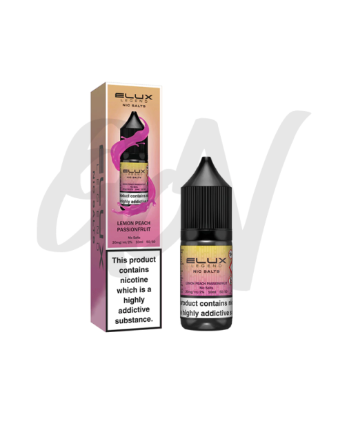 Elux Legend Nic Salts Lemon Peach Passionfruit 20mg Elux Legend Nic Salts Lemon Peach Passionfruit 20mg